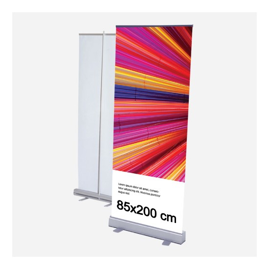 Roll-up 85x200 cm Gris/Alu